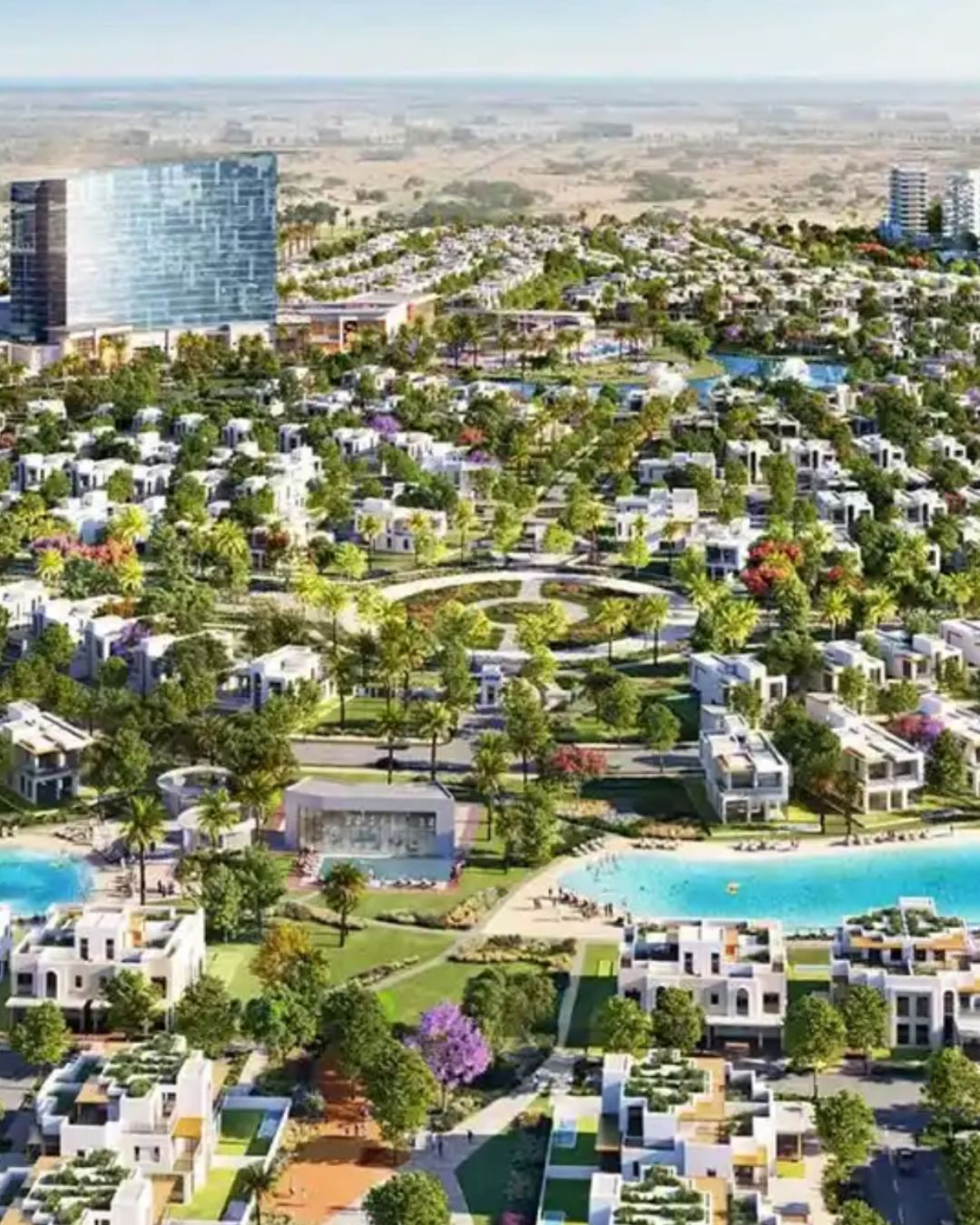 Dubai South mixed-use development with modern architecture